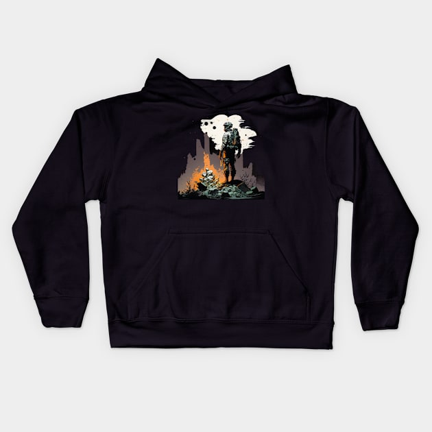 astronaut Kids Hoodie by Trontee